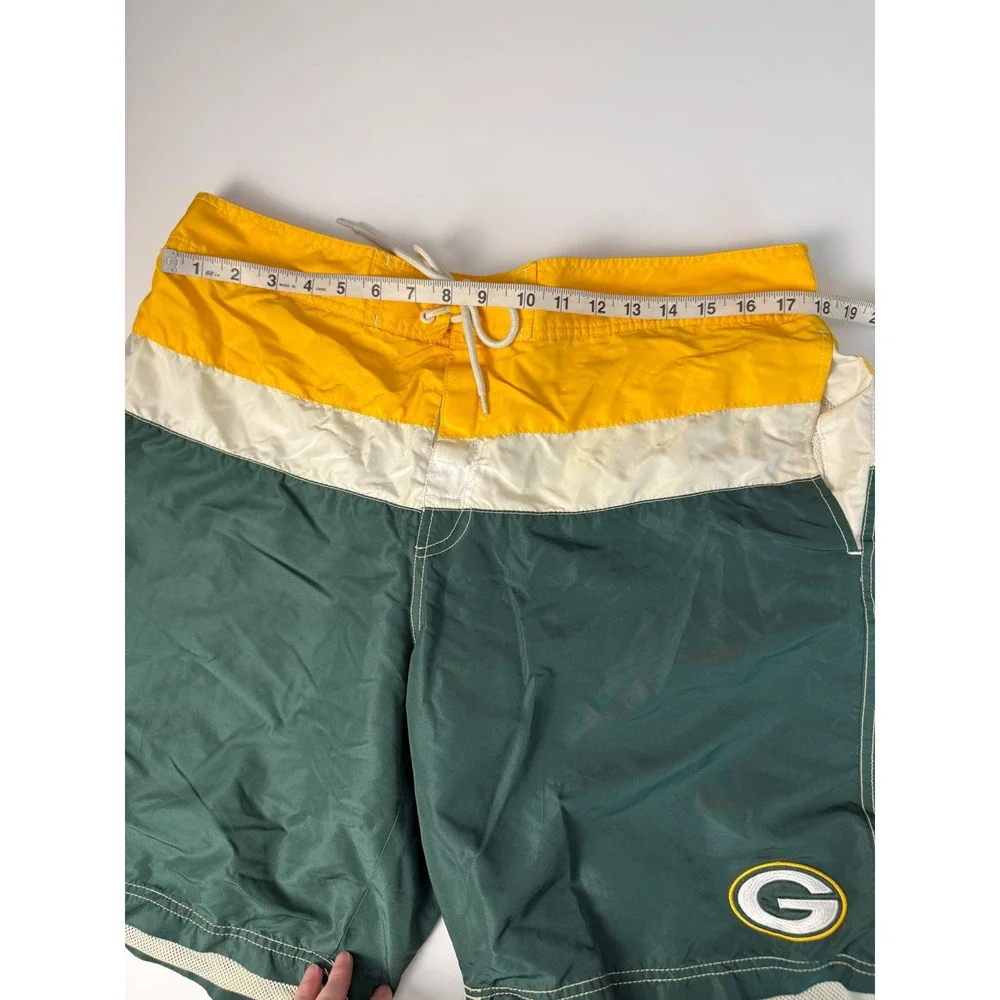 Vintage NFL Team Apparel Green Bay Packers Swim Trunks XXL Board Shorts